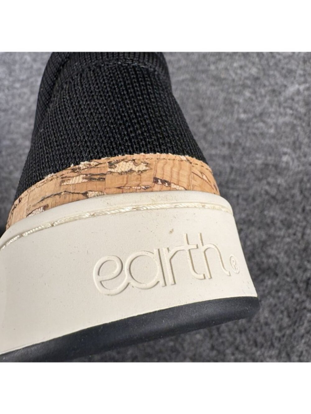 Earth ETKNIGHT Women’s Size 8M Black Knit Sneakers New With Box - Picture 6 of 15